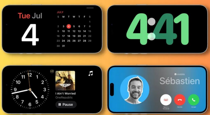 滨海苹果手机维修分享iOS17横屏充电待机显示有什么好处 