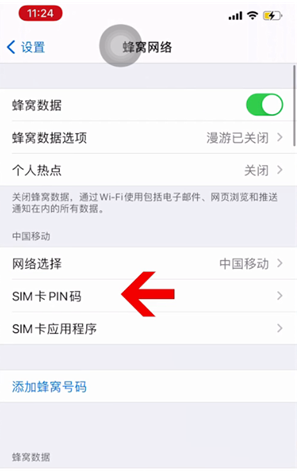 滨海苹果14维修网分享如何给iPhone14的SIM卡设置密码 